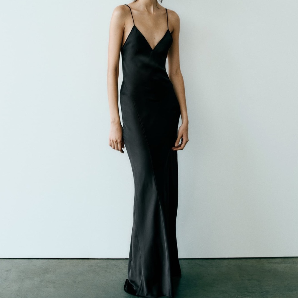 Zara Satin Slip Dress